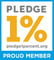 Pledge 1% Proud Member Badge